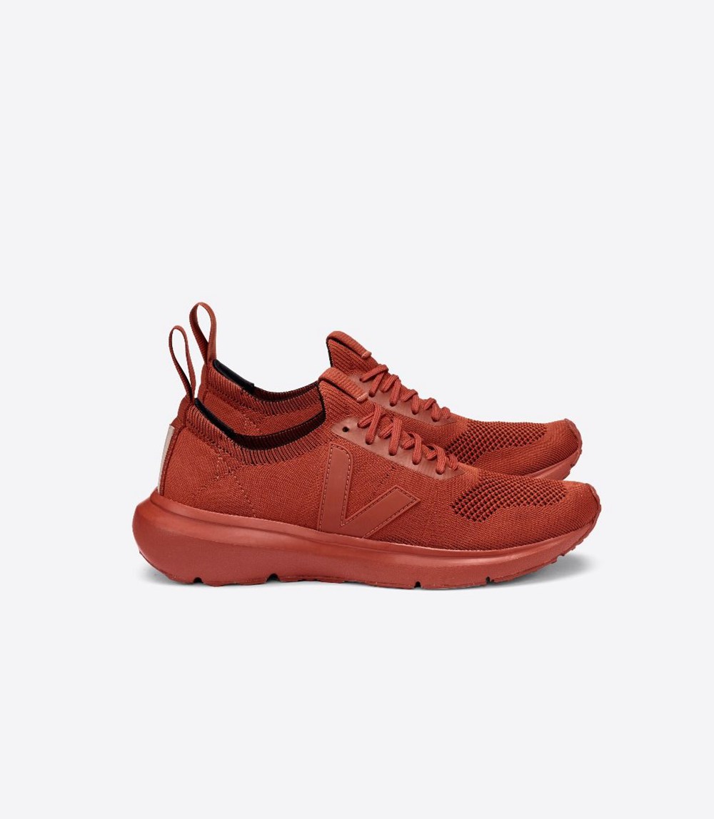 Veja Trainers Womens Red - V-knit X Rick Owens - EWZV-43150